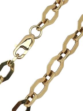 Anker 8.4 mm smooth link gold men's chain