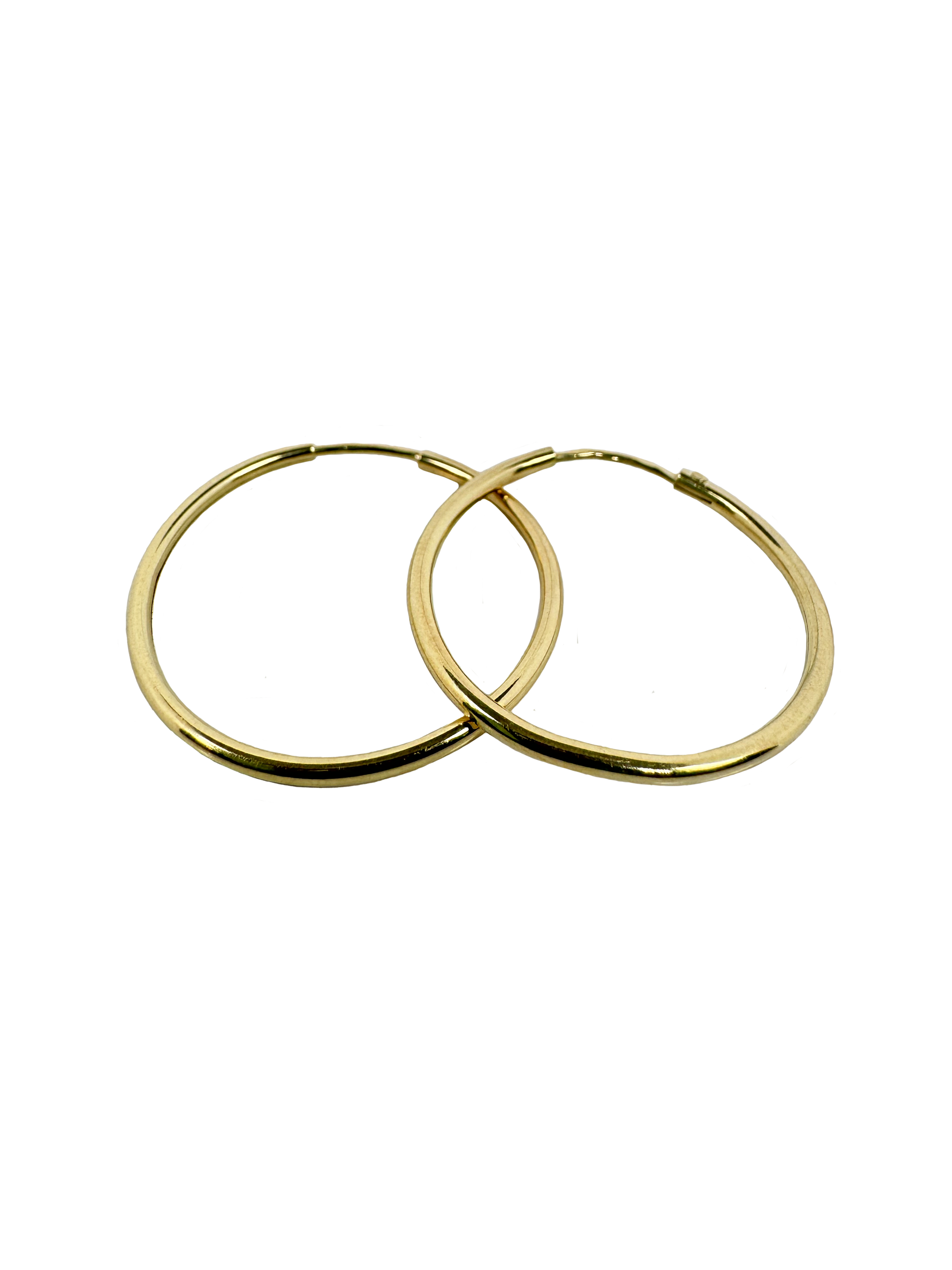 Błyszczące dziecięce pierścionki Rainey o średnicy 25,8 mm w kolorze złotym
