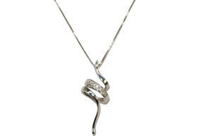 Diamond necklace MILUNA CLD3904 0.075ct