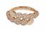 Exkluzívny prsteň z ružového zlata so zirkónmi