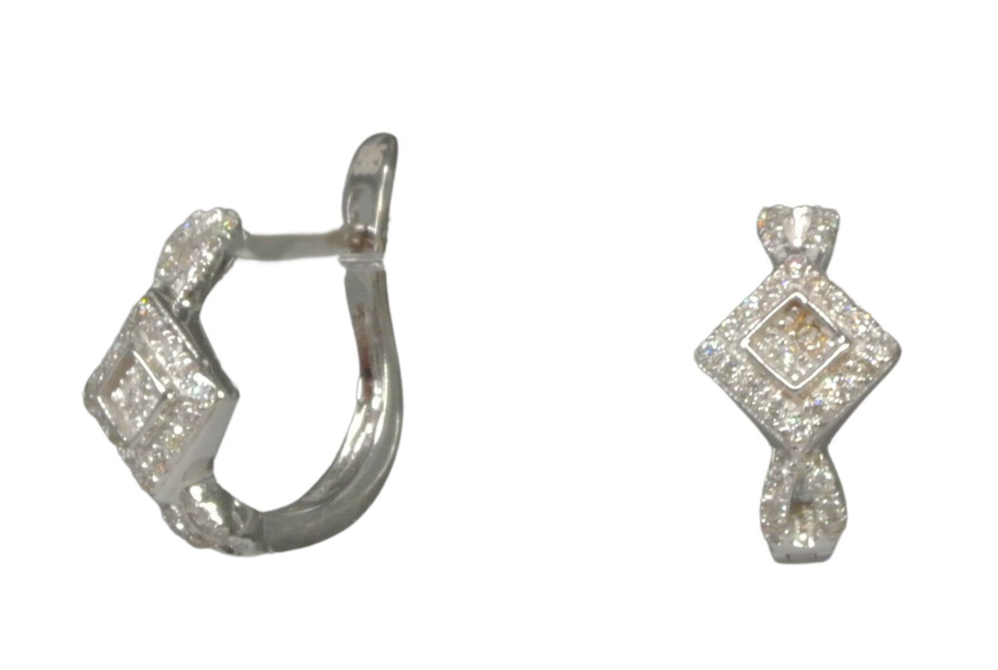 GEMSY Boucles d'oreilles diamant en or blanc 0,20 ct