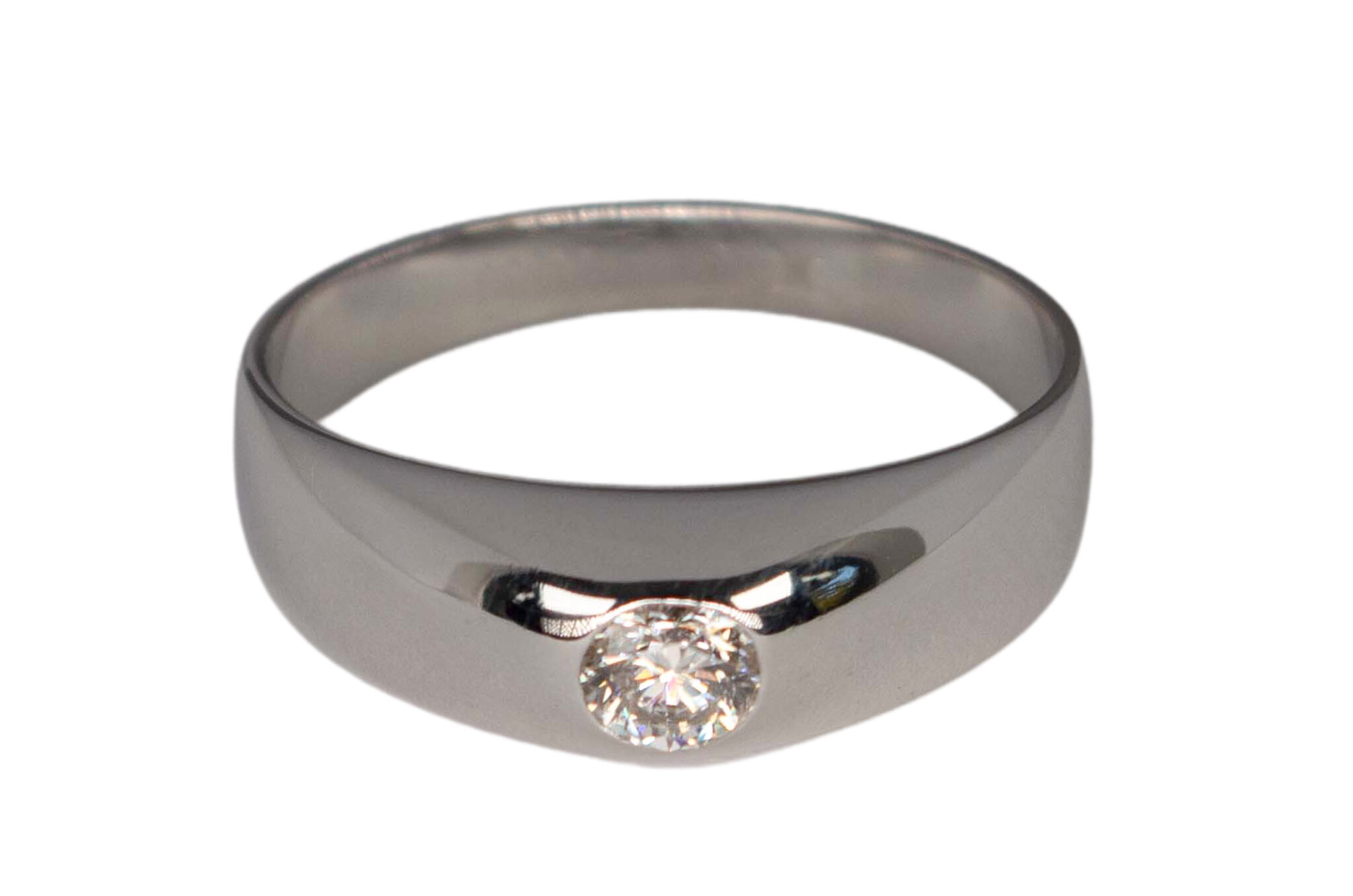 GEMSY Diamantni prstan iz belega zlata 0,280 ct