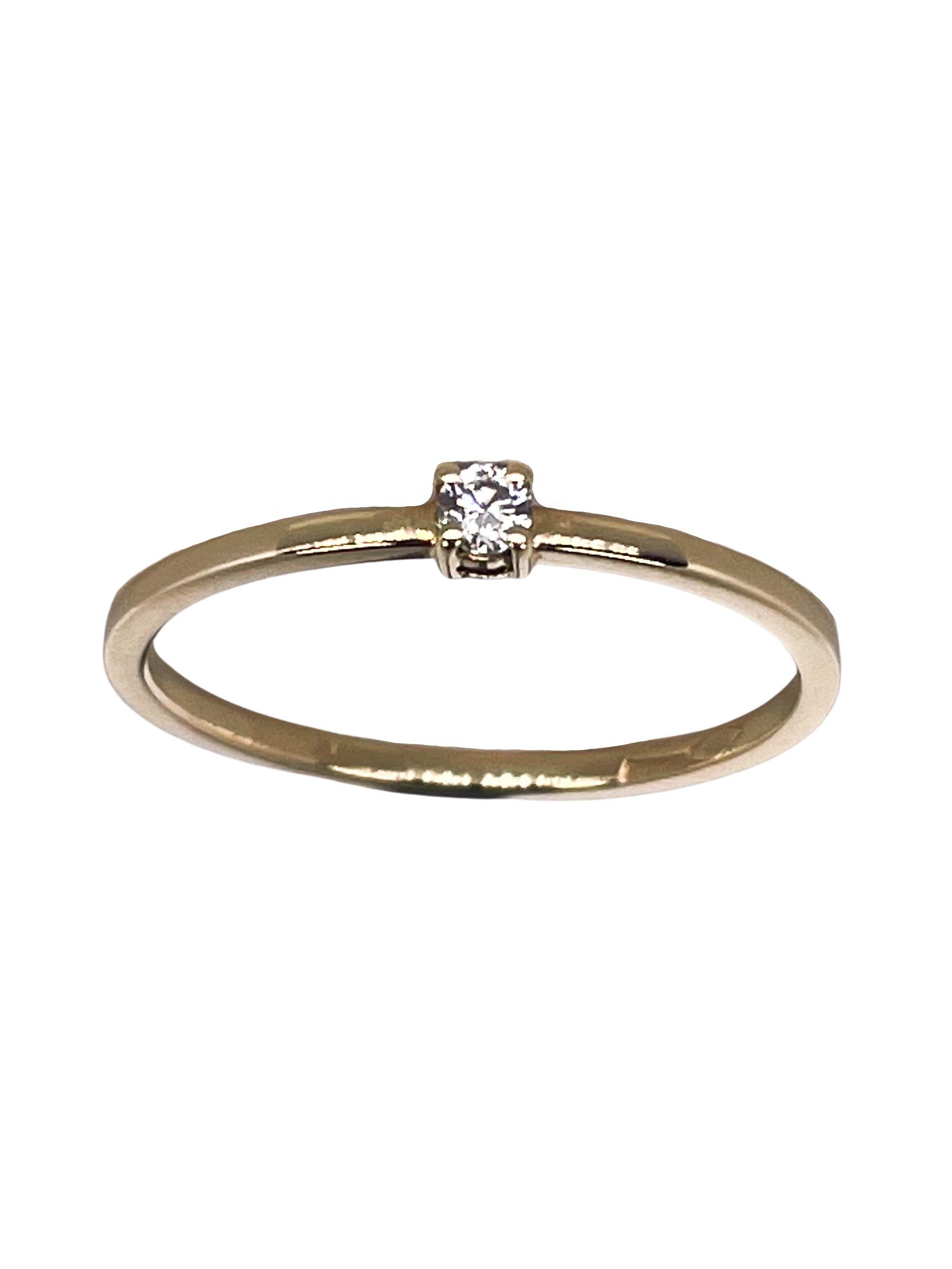 GEMSY Diamantový prsten 0,05ct