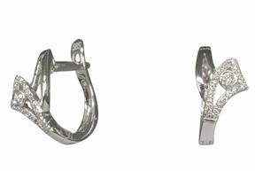 GEMSY Diamond earrings in white gold 0.13 ct