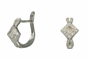 GEMSY Diamond earrings in white gold 0.20 ct