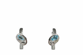 GEMSY Diamond earrings with topaz 0.04 ct