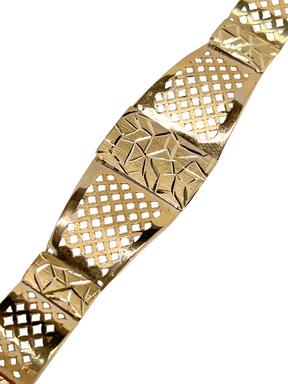 Gold bracelet engraved