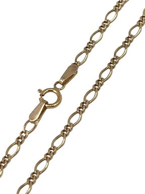 Gold bracelet Figaro 2.3 mm