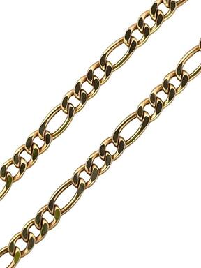 Gold bracelet Figaro 3.2 mm
