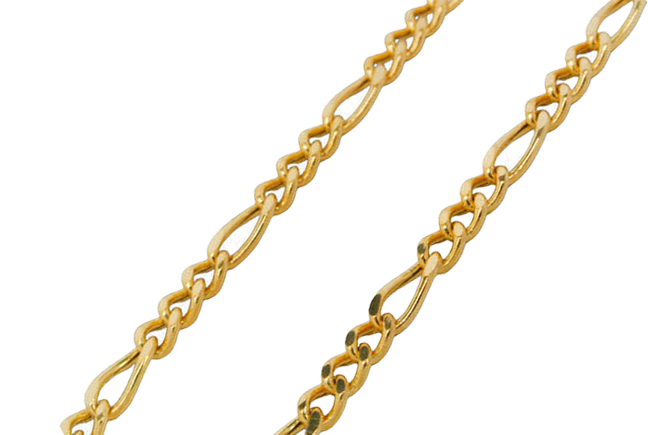 Gold chain Figaro 3.0 mm