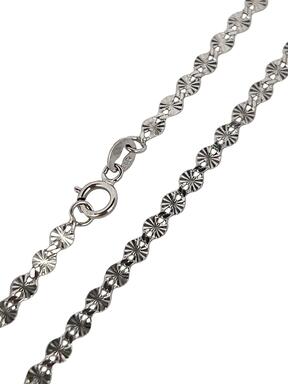 Gold chain made of white gold Continuous patterns 2.7 mm