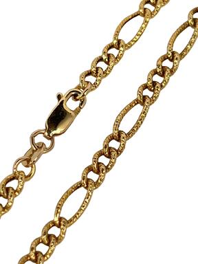 Gold Figaro chain 4.3 mm