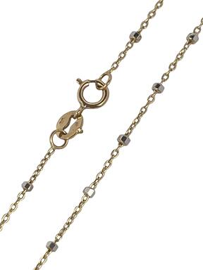 Gold two-tone chain Anker 0.9 mm