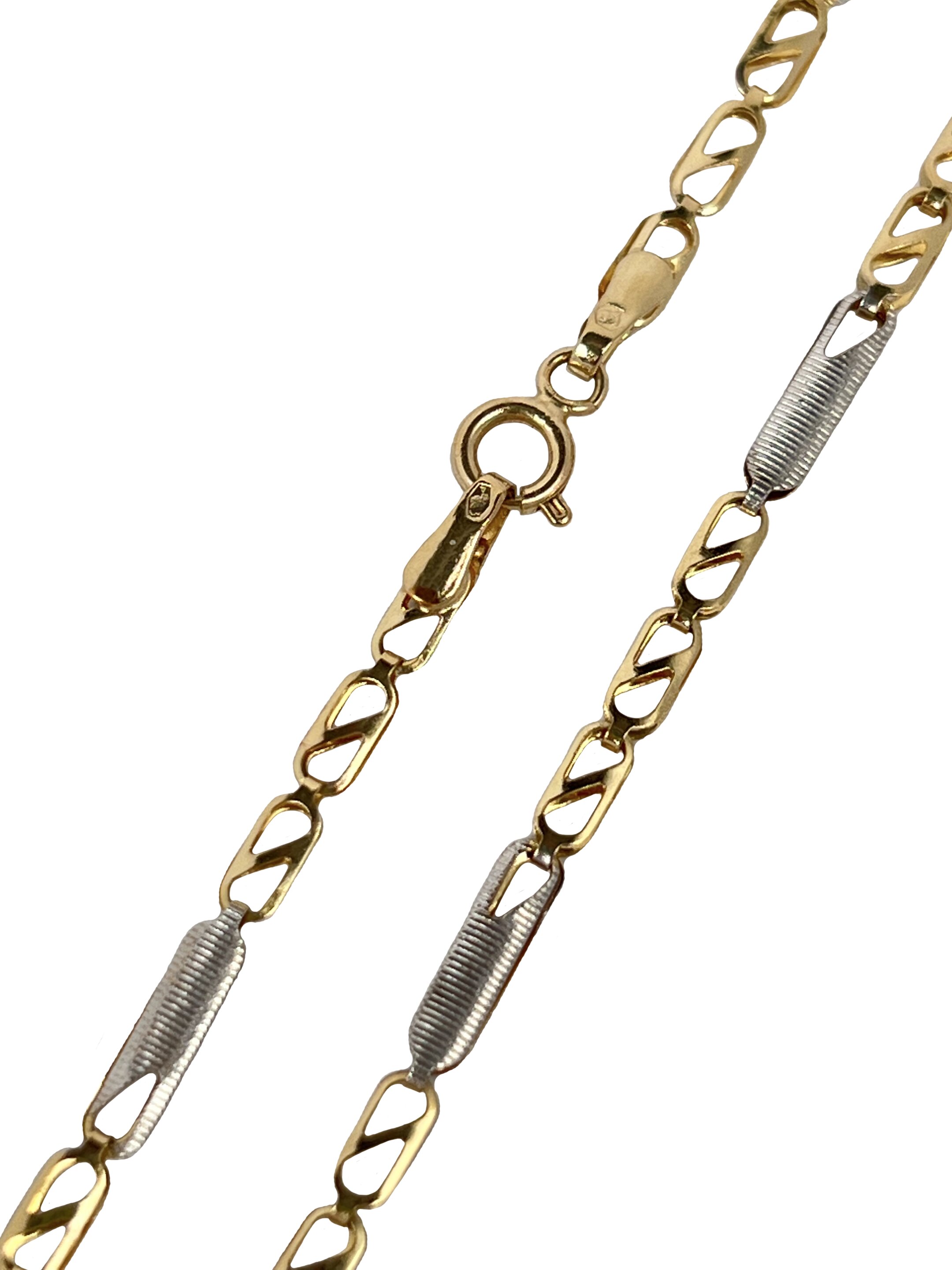 Gold two-tone chain Patterned 2.6 mm