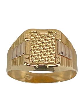 Gold two-tone ring