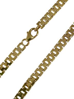 Gold women's link chain 4.0 mm
