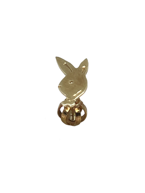Golden bunny earring made of yellow gold