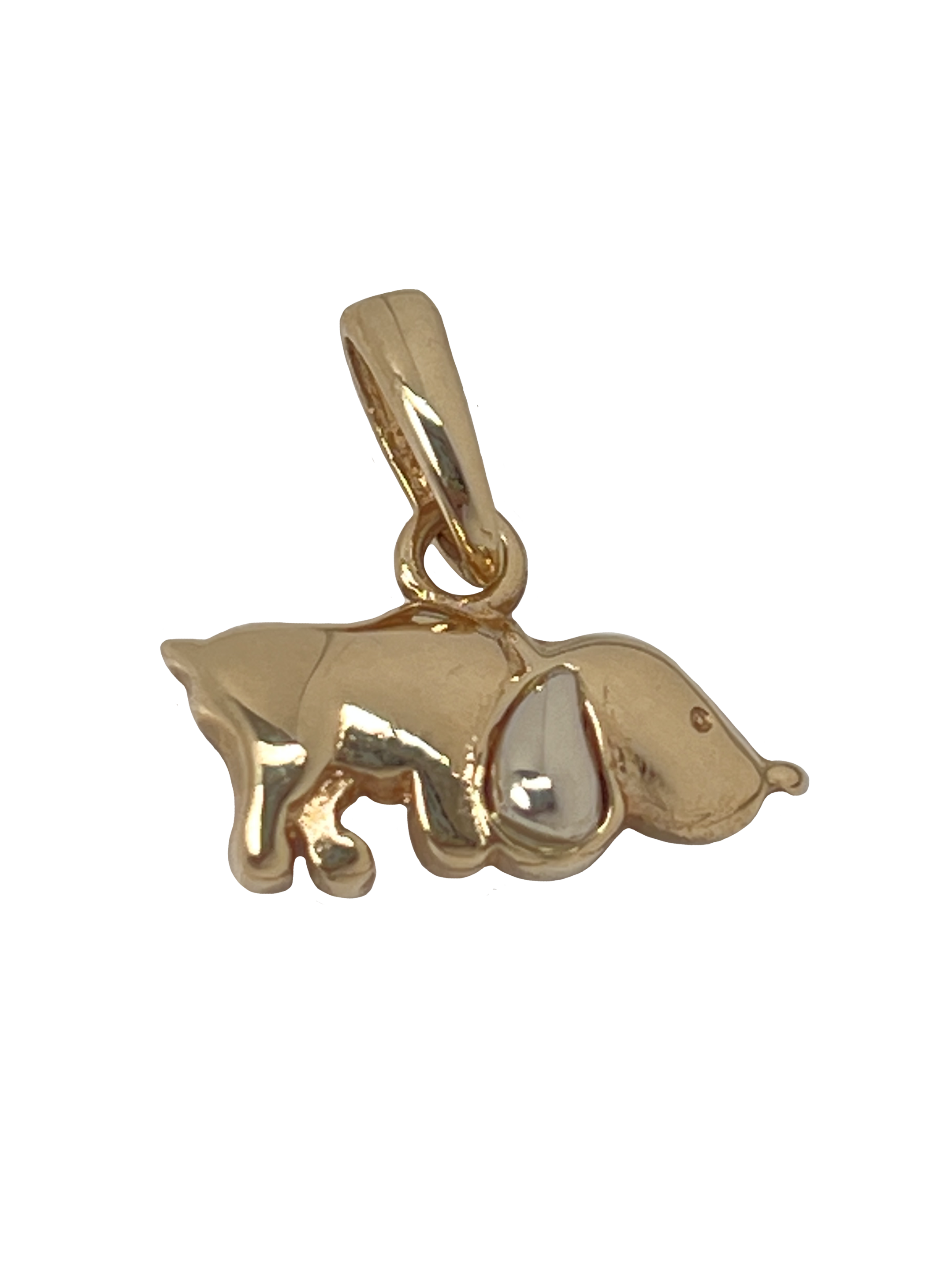 Golden combined dog pendant