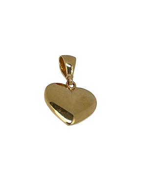 Golden heart pendant made of yellow gold