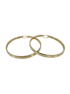 Golden luxury shiny earrings Circles
