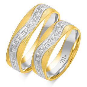 Gravirano vjenčano prstenje sa starinskim uzorcima