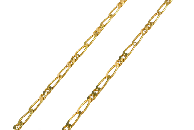 Guld Figaro kæde 2,2 mm