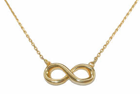 Infinity gold necklace