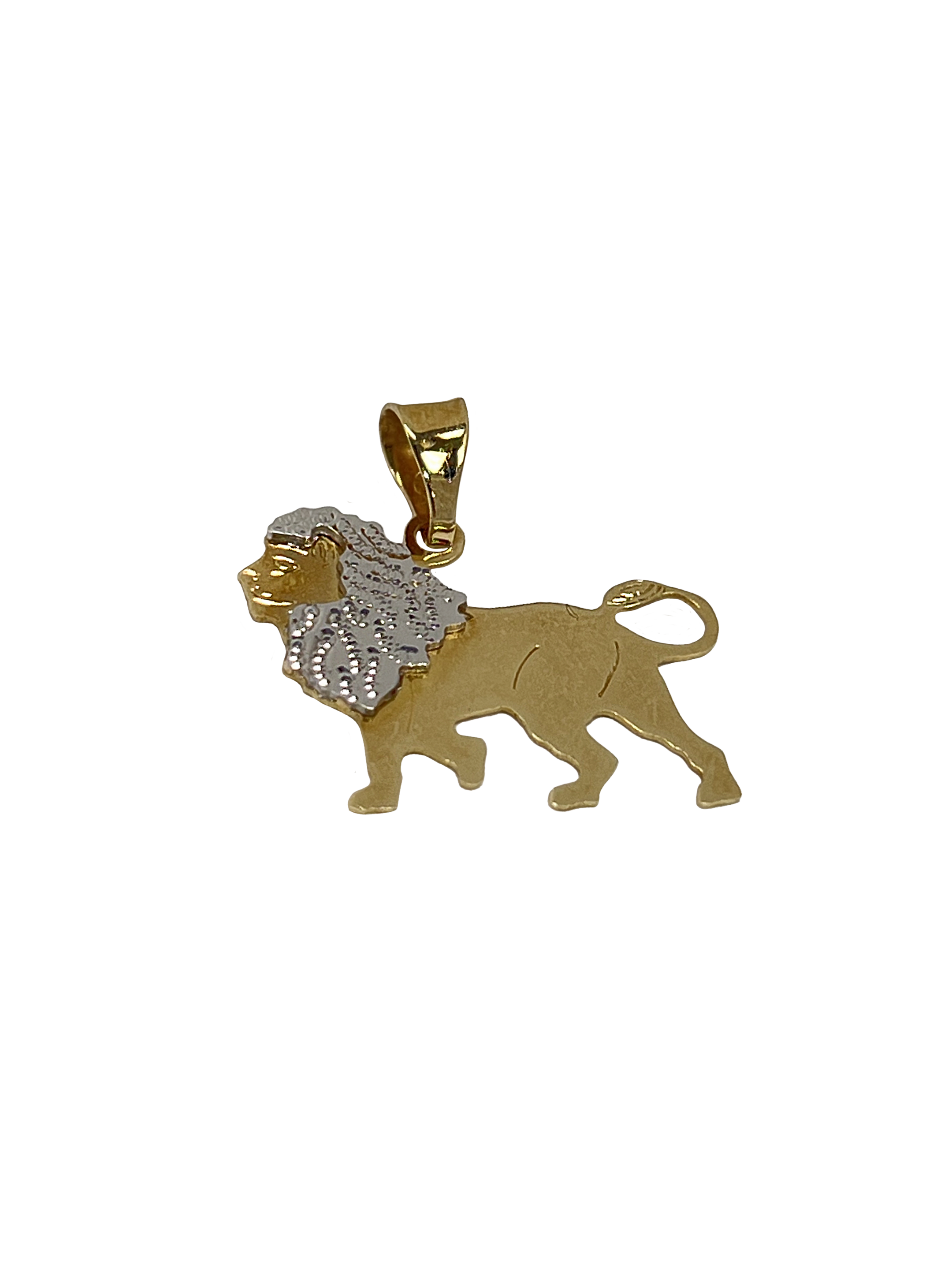 Leão de sinal de pingente de combinação de ouro