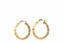 Orecchini in oro con motivo a cerchi antichi Ø 2,5 cm