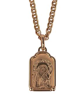 Pendant made of rose gold Madonna and Child