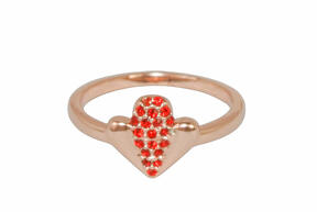 Petra Toth ring med røde krystaller