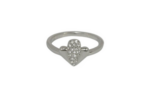 Petra Toth ring with crystals v.55