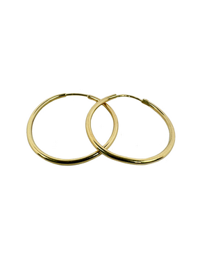 Rainey 25.8 mm gold children's shiny rings