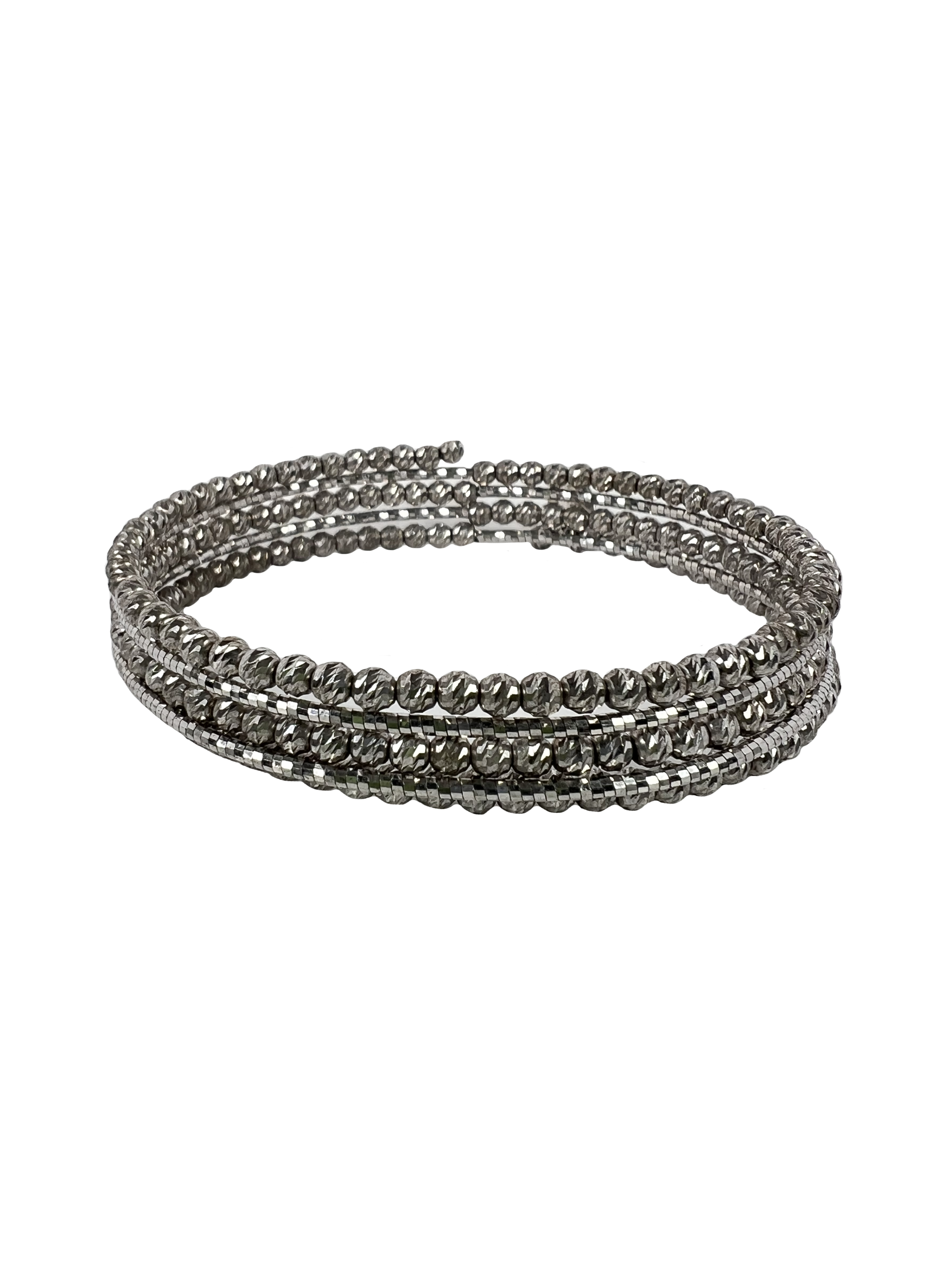 Silver solid bracelet Guľôčka