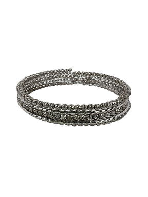 Silver solid bracelet Guľôčka
