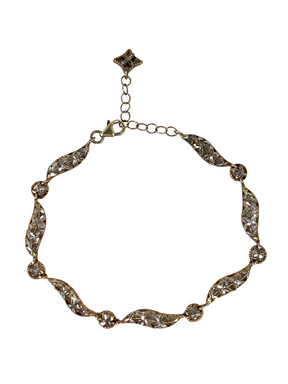 Silver two-tone bracelet Kvietka