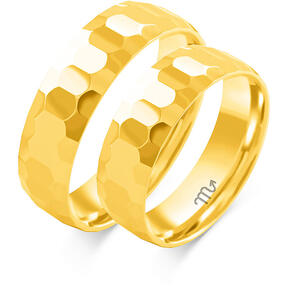 Single-color shiny wedding rings