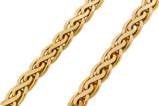 Solid gold Spiga chain 5.1 mm
