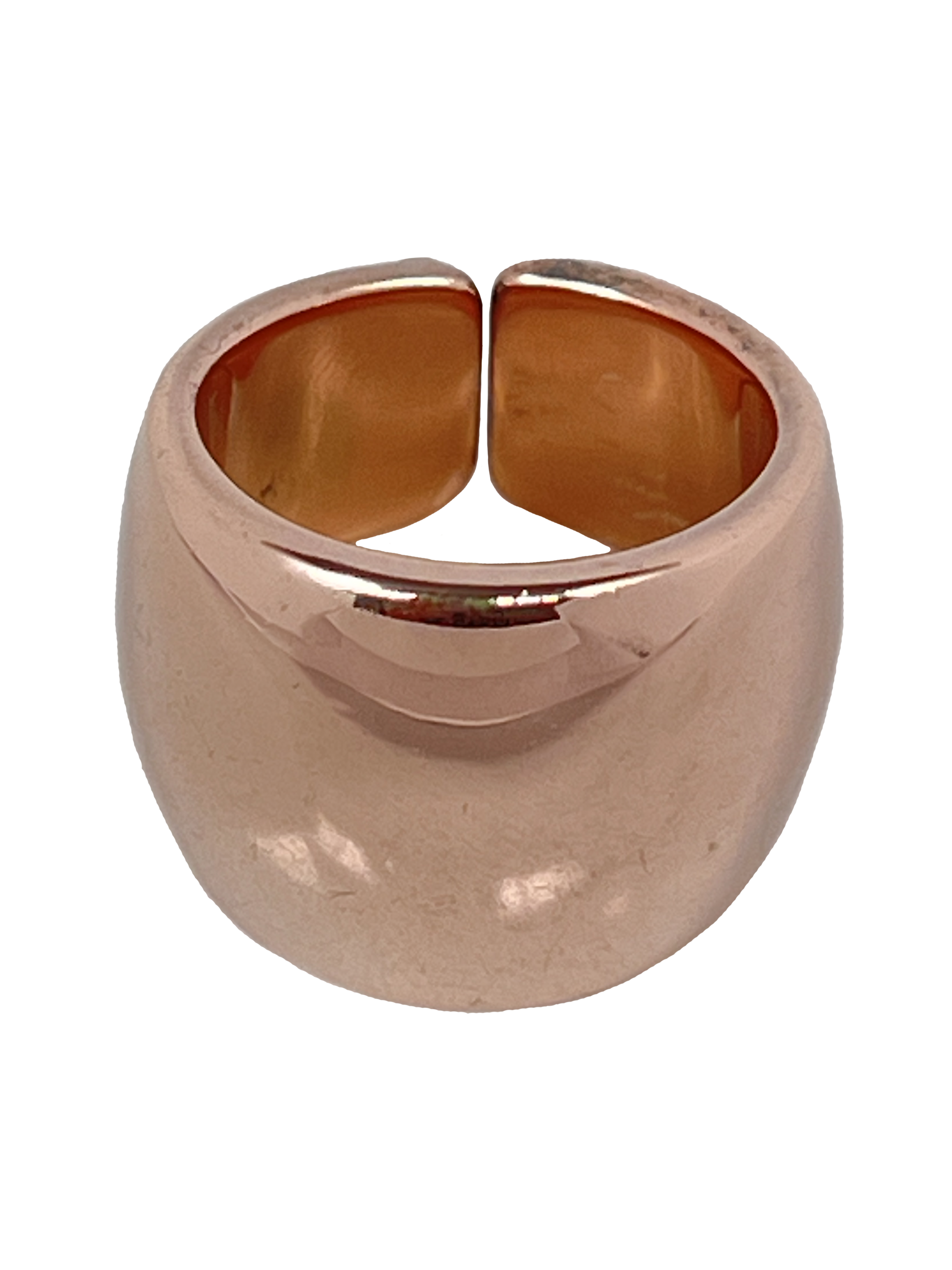 Sølv skinnende ring med overfladebehandling
