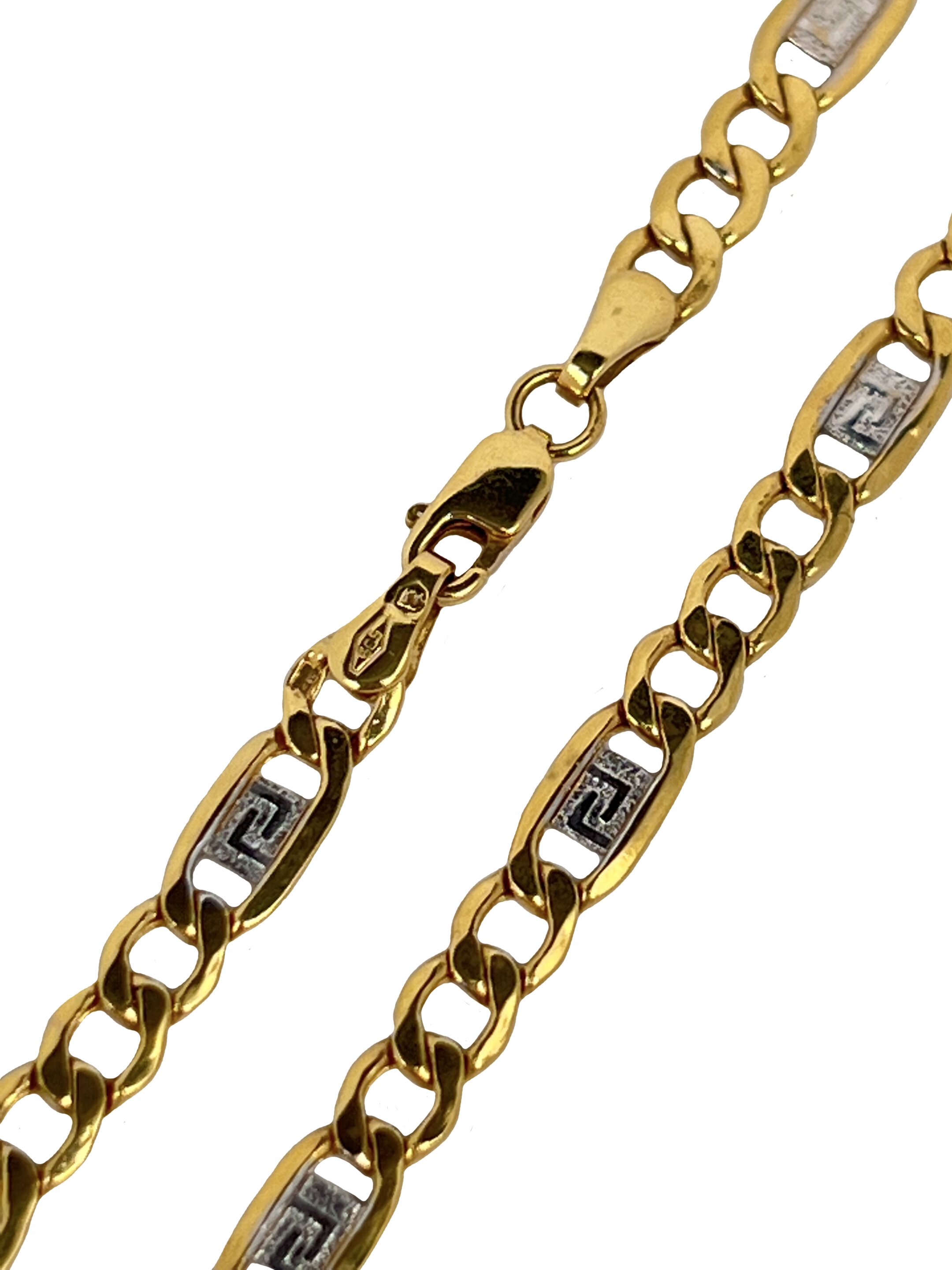 Valentino guld tofarvet kæde 4,5 mm