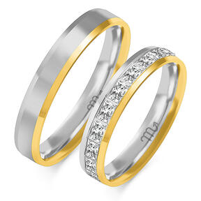 Vrhunsko vjenčano prstenje sa kamenčićima