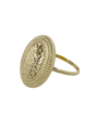 Zelta sieviešu gredzens ar Gemsy gravējumu
