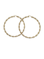 Zlaté náušnice kruhy s antickými vzormi