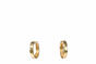Zlaté náušnice rozpolovacie so zirkónmi Ø 2 cm