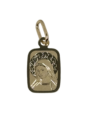 Златен детски медальон Мадона