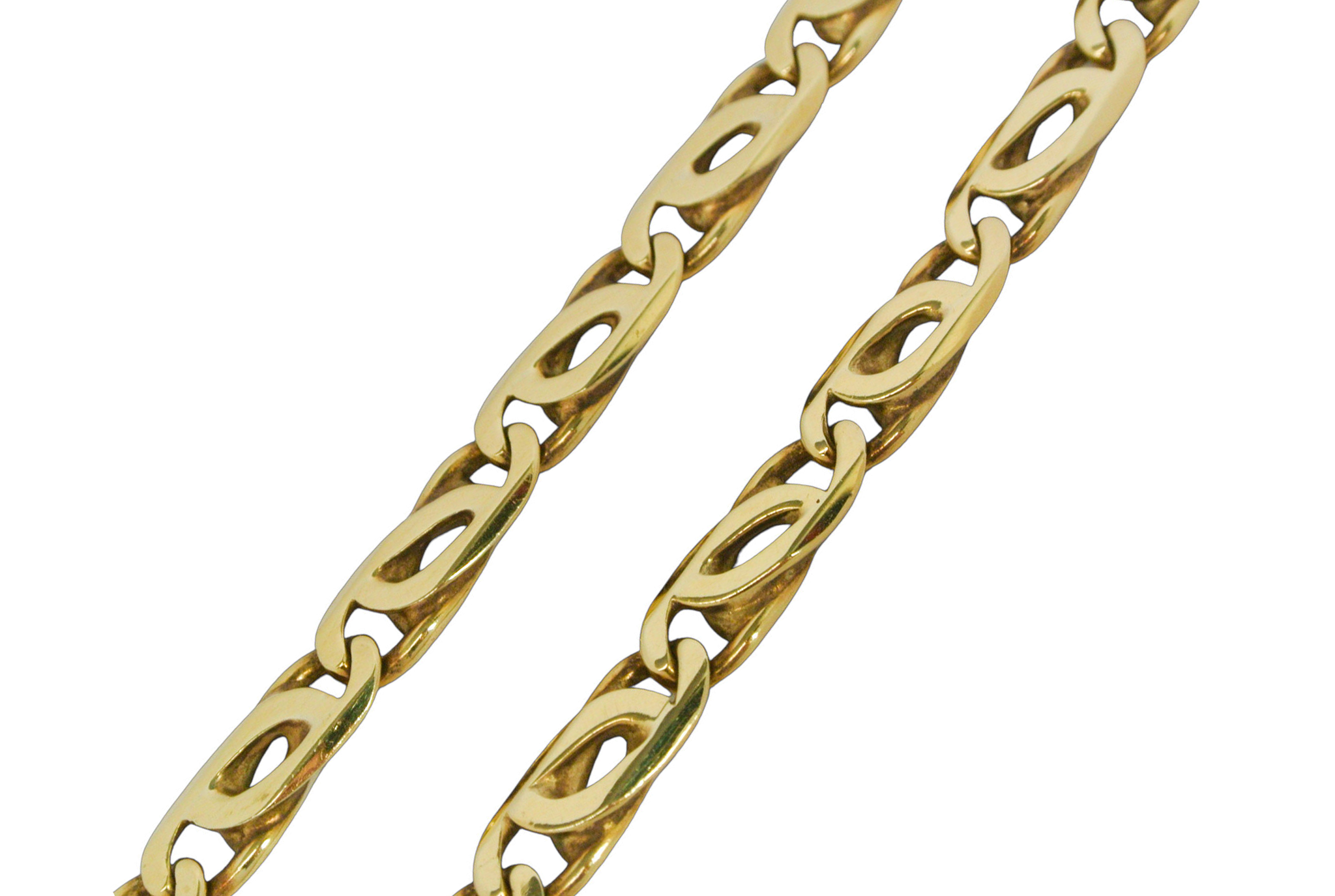 Zlatni puni lančić Puž 4,8 mm