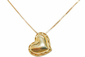 Zlatý náhrdelník Srdce