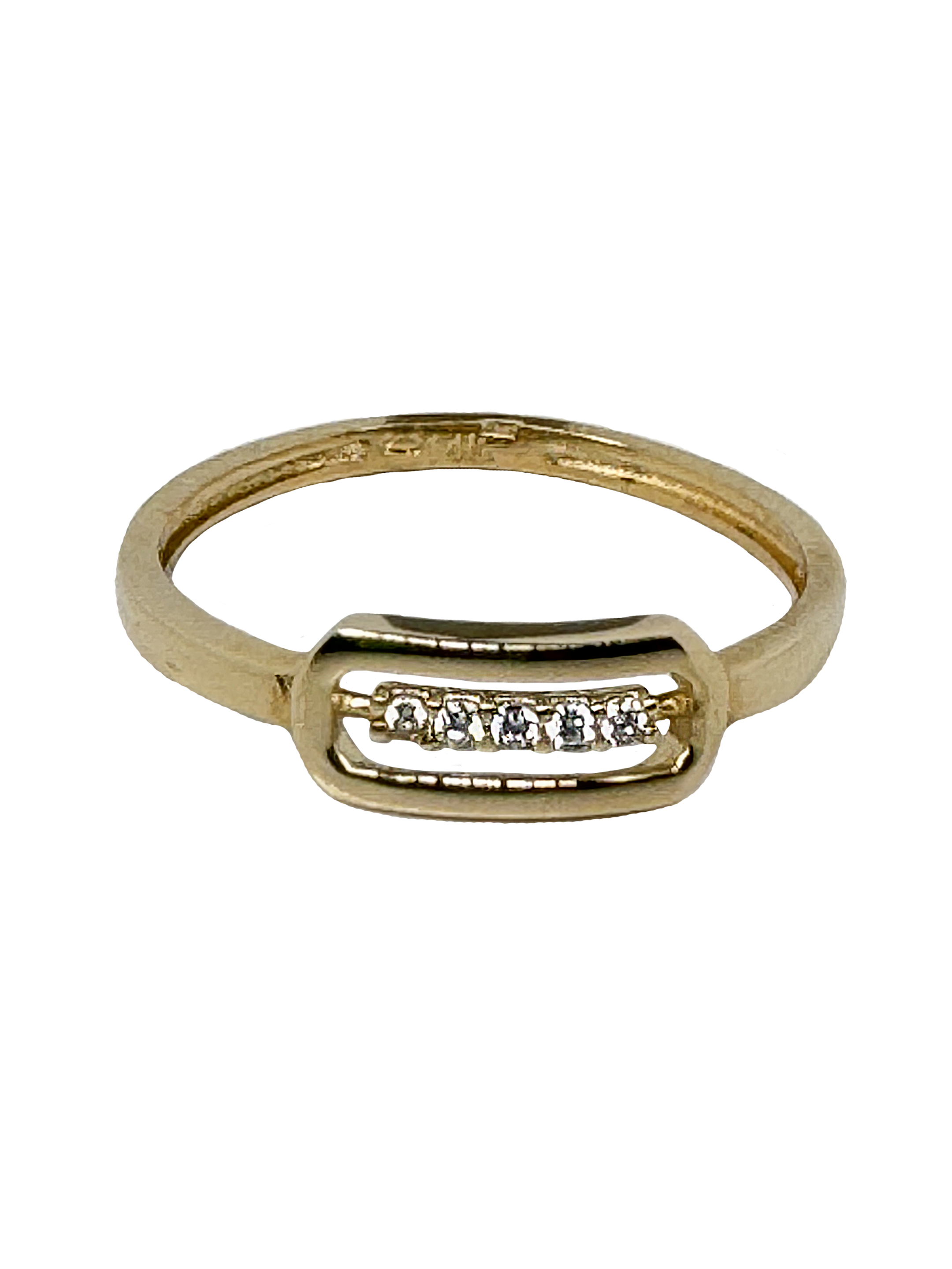 Zlatý originální dětský prsten Aurora