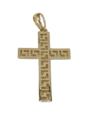 Zlatý prívesok kríž s antickými vzormi