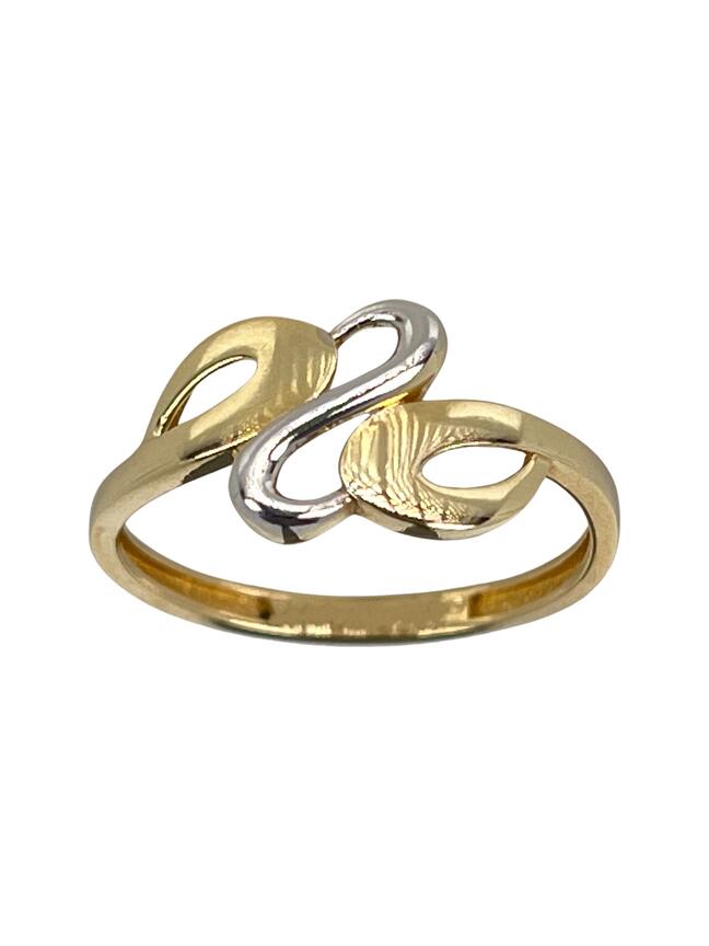 Zlatý prsten dvoubarevný Ria